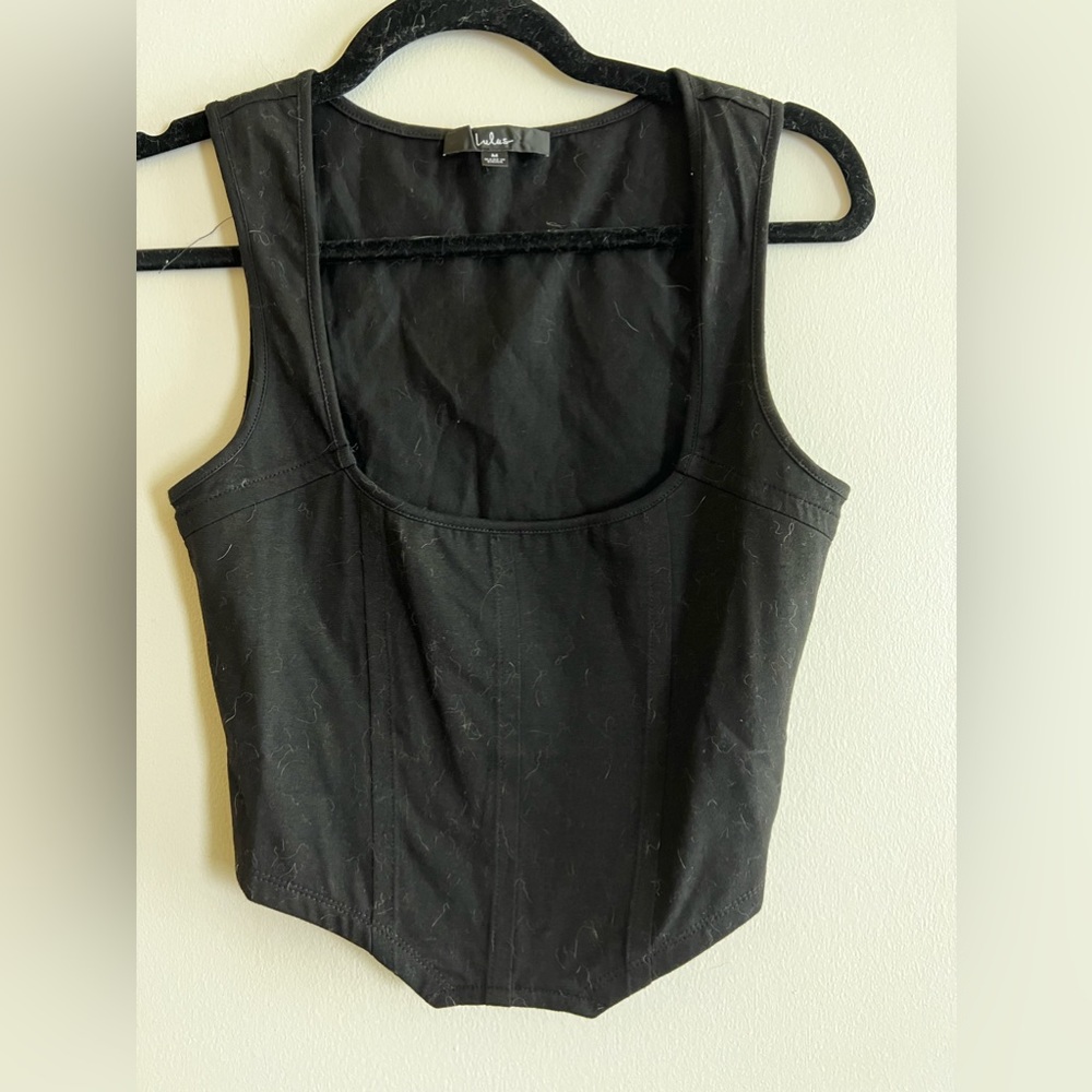 Size medium LuLu’s square neck corset style top.